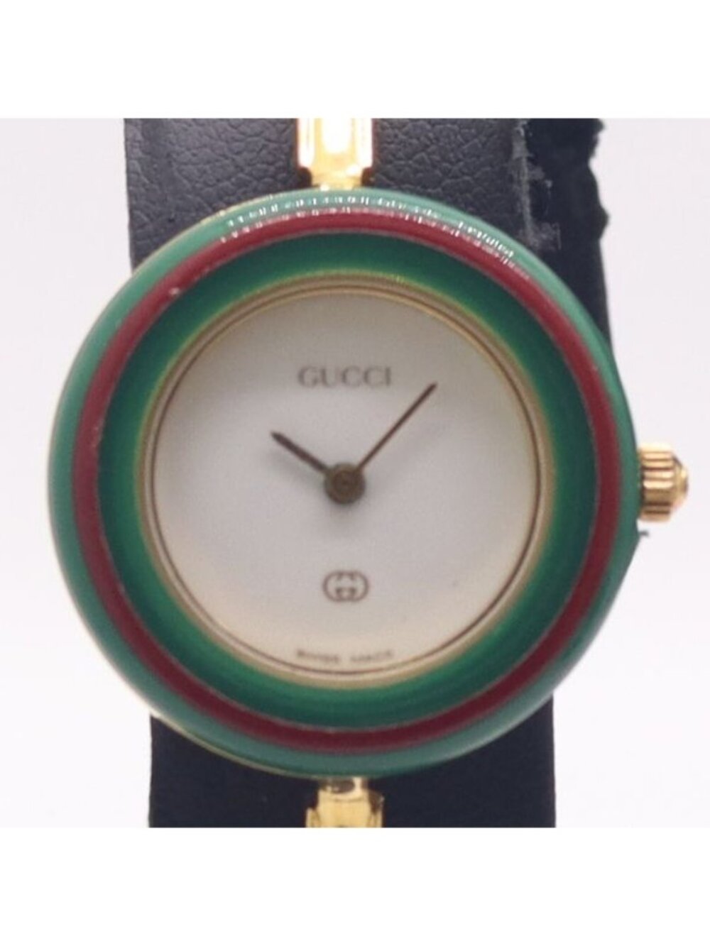 Gucci Change Bezel 11/12 Bangle Watch White Dial